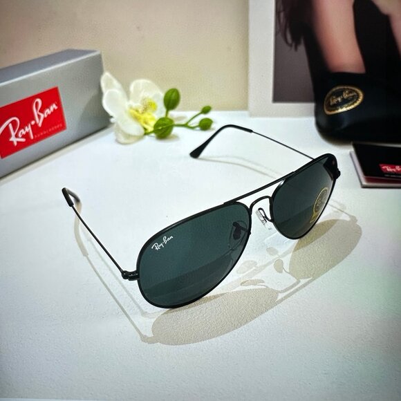 Ray-Ban Aviator Total Black Sunglasses - Picture 2 of 9